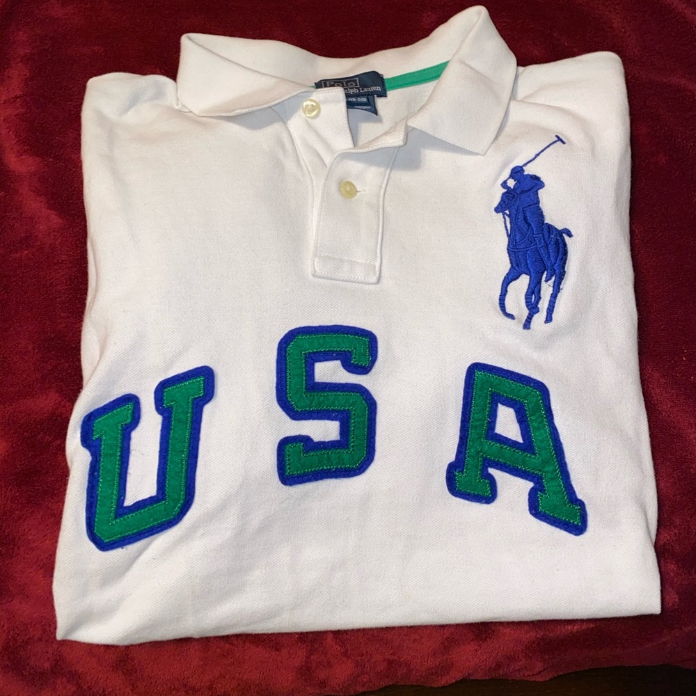 Collard polo shirt